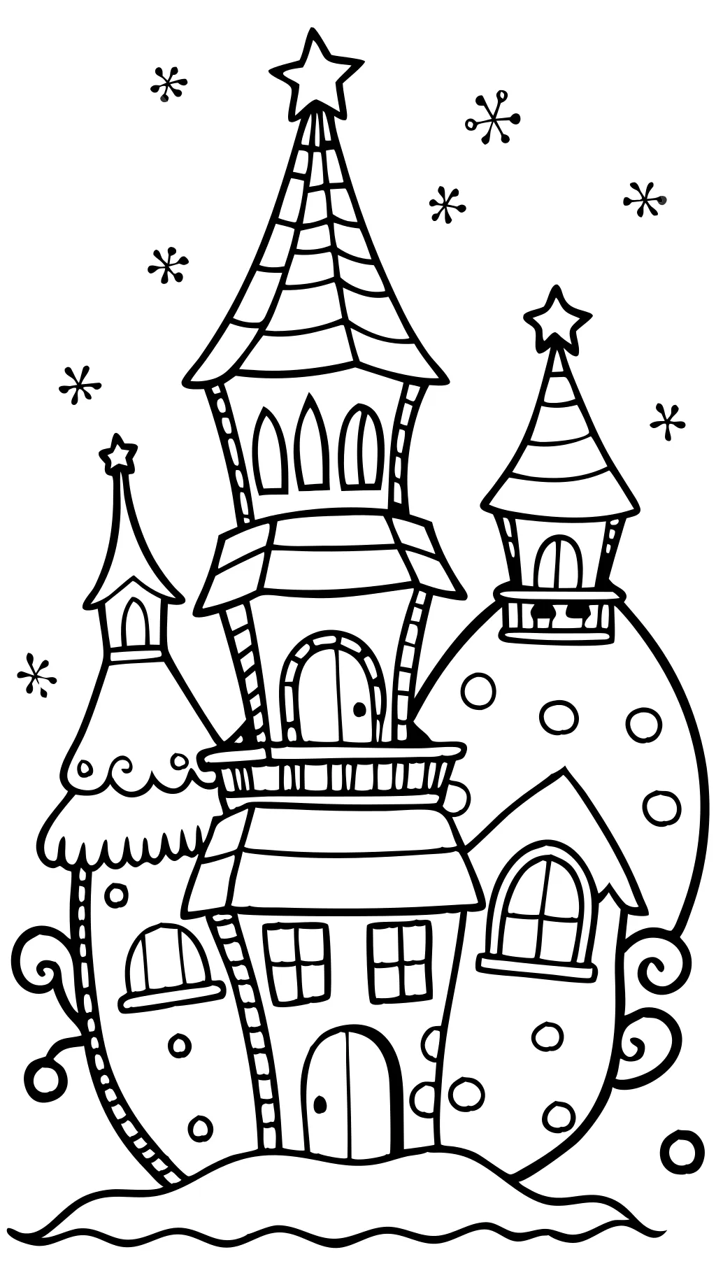 pages à colorier de maisons whoville